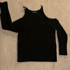 Black Beaded Neck Sweater